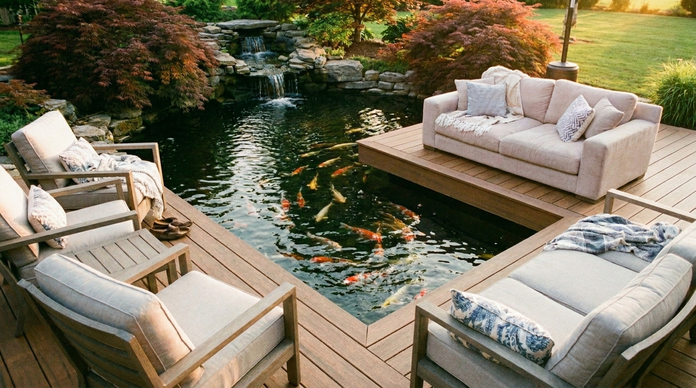Layered Planting Around the Water